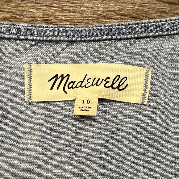 Madewell Light Blue Denim Mini Dress - Picture 3 of 3